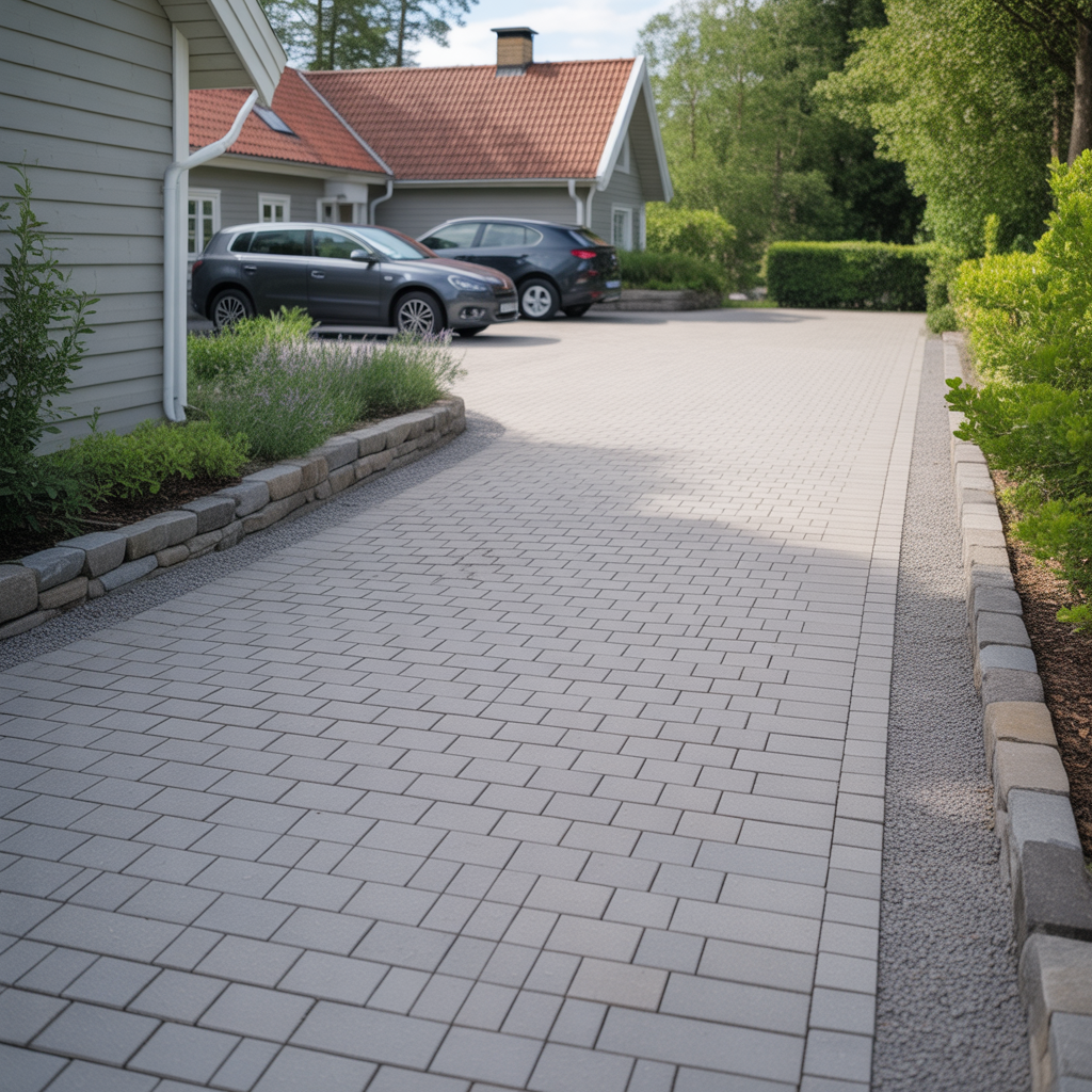 5.Vilken stenlaggning passar for biluppstallningsplats