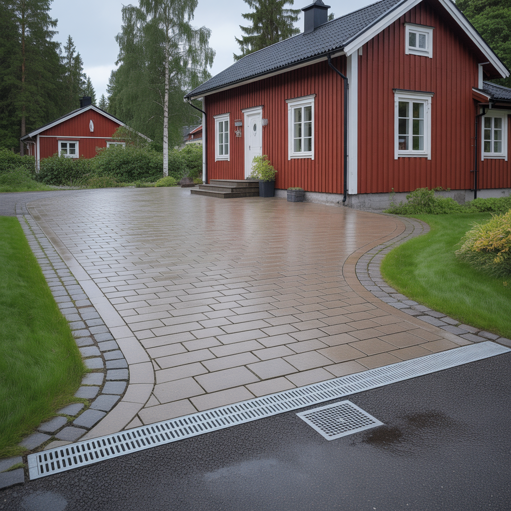 ratt fall och avrinning vid stenlaggning guide till lutning