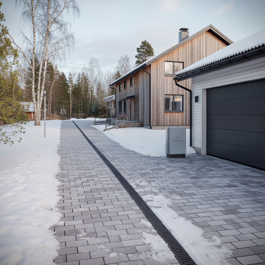 varmeslingor i uppfart med marksten kostnad effekt och val